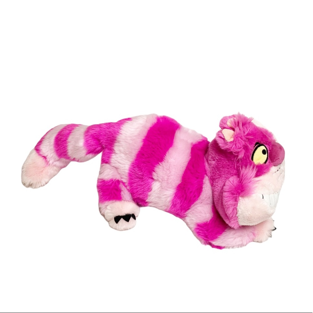 Disney Store Exclusive Cheshire Cat Plush 20” Pink Striped Vintage - Picture 5 of 7